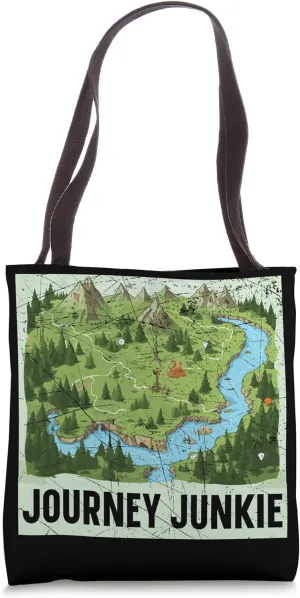 Map Trekking Navigation Race Orienteering Rogaining Tote Bag