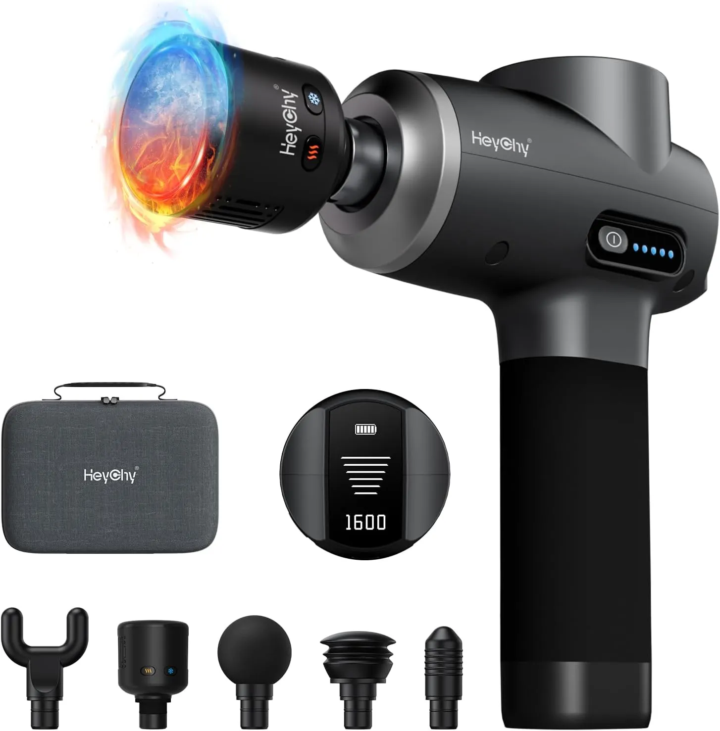 Massage Gun with Heat and Cold,FSA or HSA Eligible,Deep Tissue Massage Gun,Muscle Percussion Massager for Athletes,Handheld Massager for Pain Relief,2025 Health Gifts for Man or Women