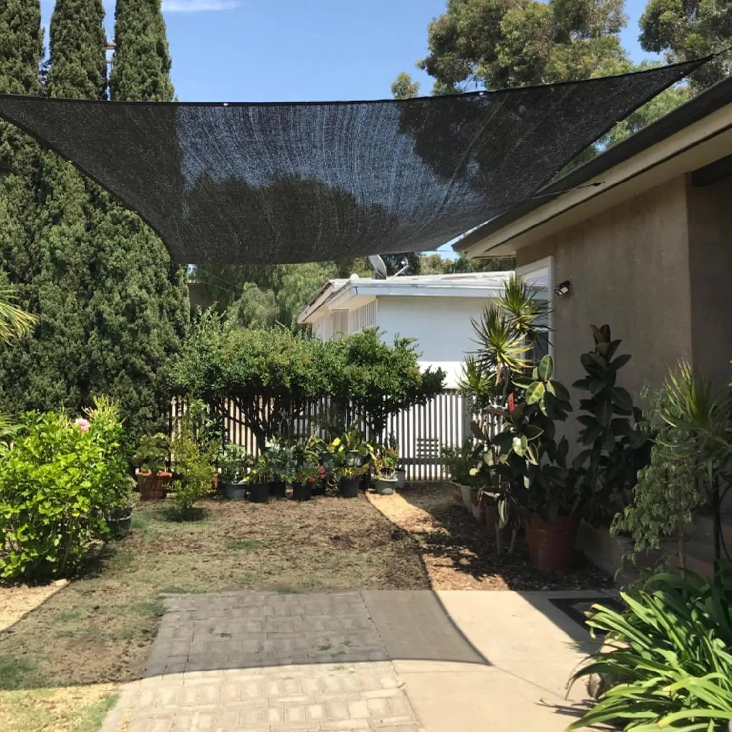 MEANCHEN 40% 8X10FT Shade Cloth for Garden, Mesh Tarp Net for Plant Vegetable Flower,Sunblock Net for Patio Cover,Outdoor Sun Shade Greenhouse Heat Protection, UV Resistant