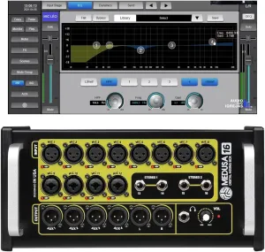 Medusa 16 Portable 16-Channel 4-Aux Out Portable Digital Mixer IP Control for iPad, Android Tablet, PC, Laptop, with Integrated Wi-Fi, 4 built-in effect engine (Designed in USA)