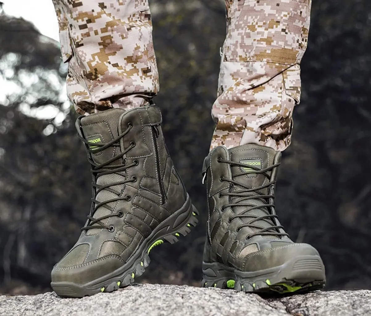 Men's Hiking Shoes Waterproof Anti Slip Hiking Boots Outdoor Lightweight Trekking Sneakers