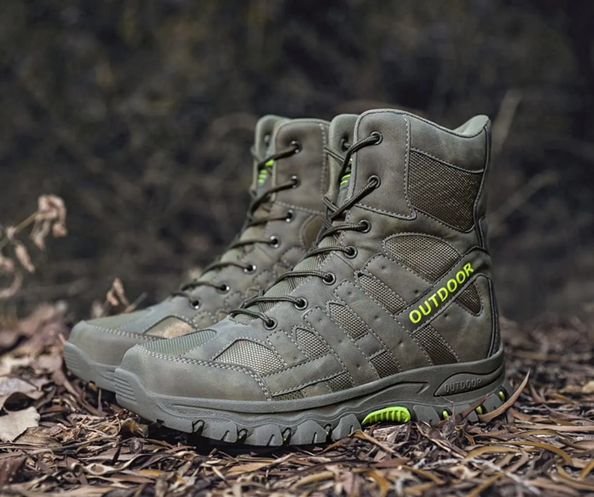 Men's Hiking Shoes Waterproof Anti Slip Hiking Boots Outdoor Lightweight Trekking Sneakers