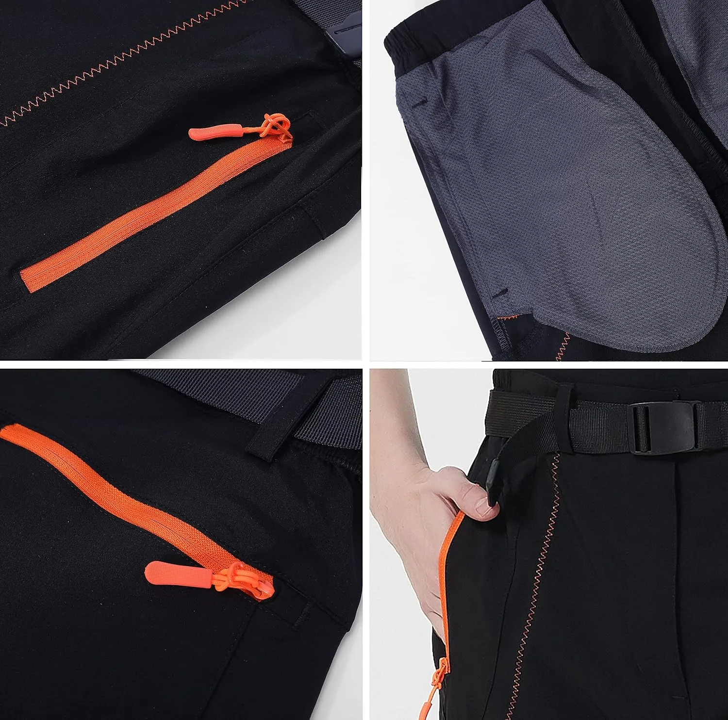Mens Stretch Work Hiking Pants Quick Dry Lightweight Waterproof Outdoor Travel Climbing Fishing Pants