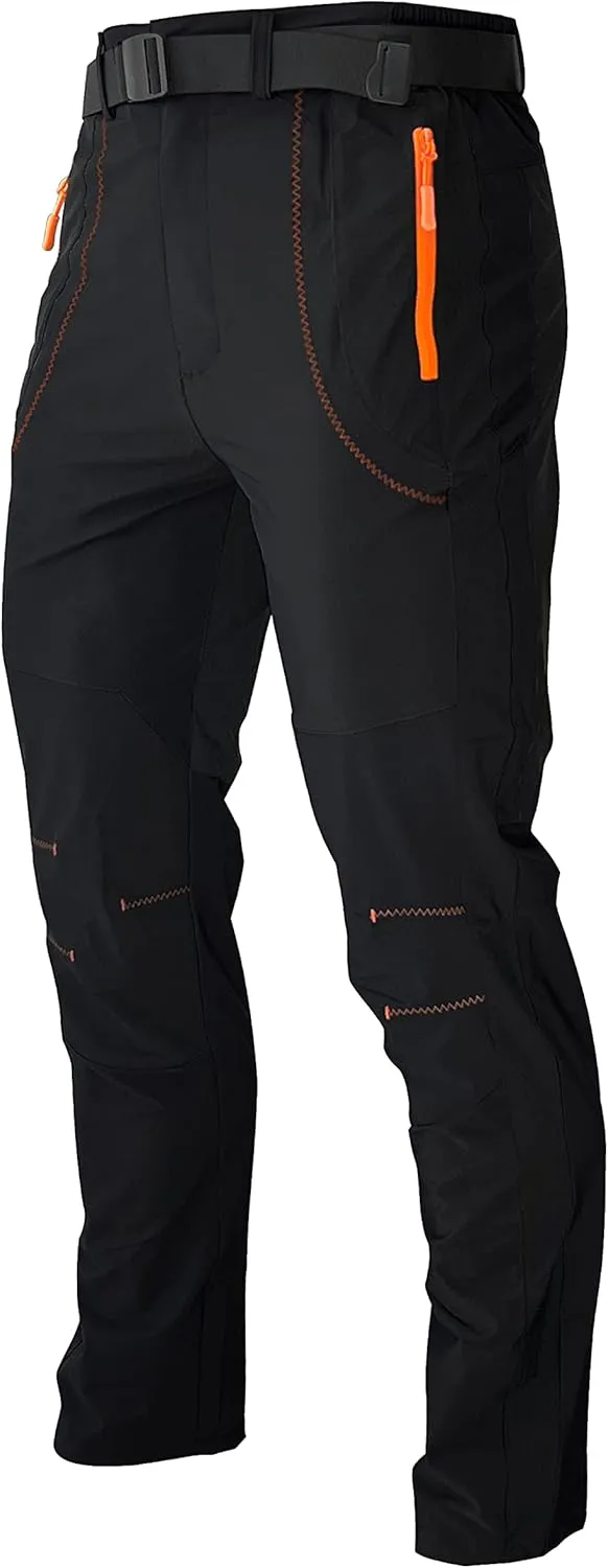 Mens Stretch Work Hiking Pants Quick Dry Lightweight Waterproof Outdoor Travel Climbing Fishing Pants