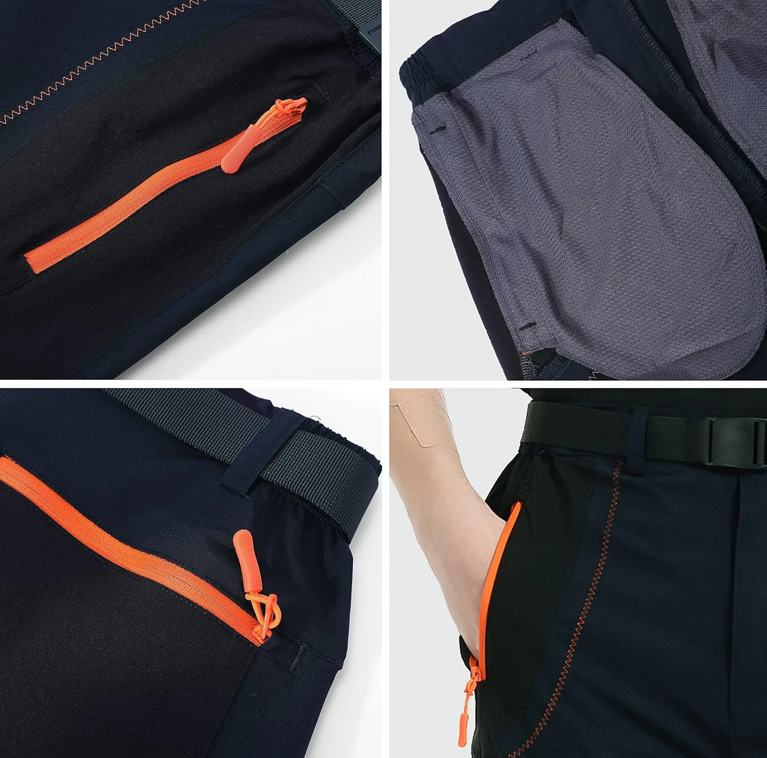 Mens Stretch Work Hiking Pants Quick Dry Lightweight Waterproof Outdoor Travel Climbing Fishing Pants