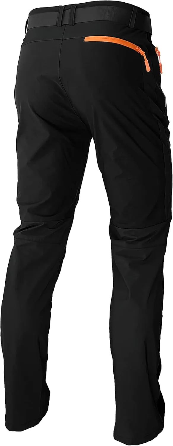 Mens Stretch Work Hiking Pants Quick Dry Lightweight Waterproof Outdoor Travel Climbing Fishing Pants