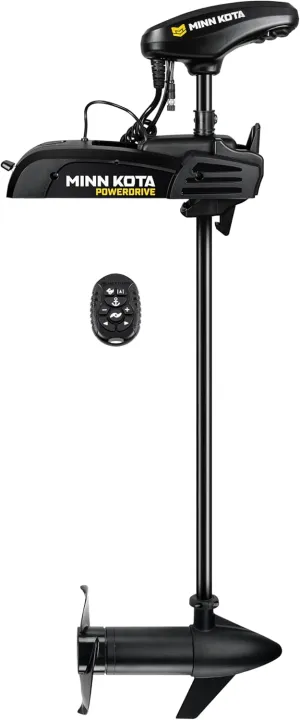 Minn Kota PowerDrive Bow-Mount Trolling Motor with Micro Remote, 55 Lb. Thrust, 54 in. Shaft, Freshwater