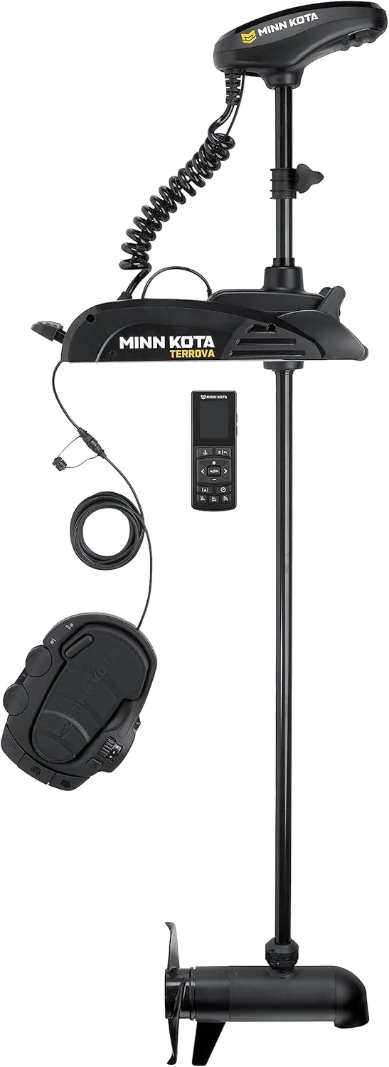 Minn Kota Terrova Bow-Mount Electric Trolling Motor with GPS, Spot-Lock, Dual Spectrum Chirp Sonar, 80 Lb. Thrust, 45 in. Shaft, Freshwater