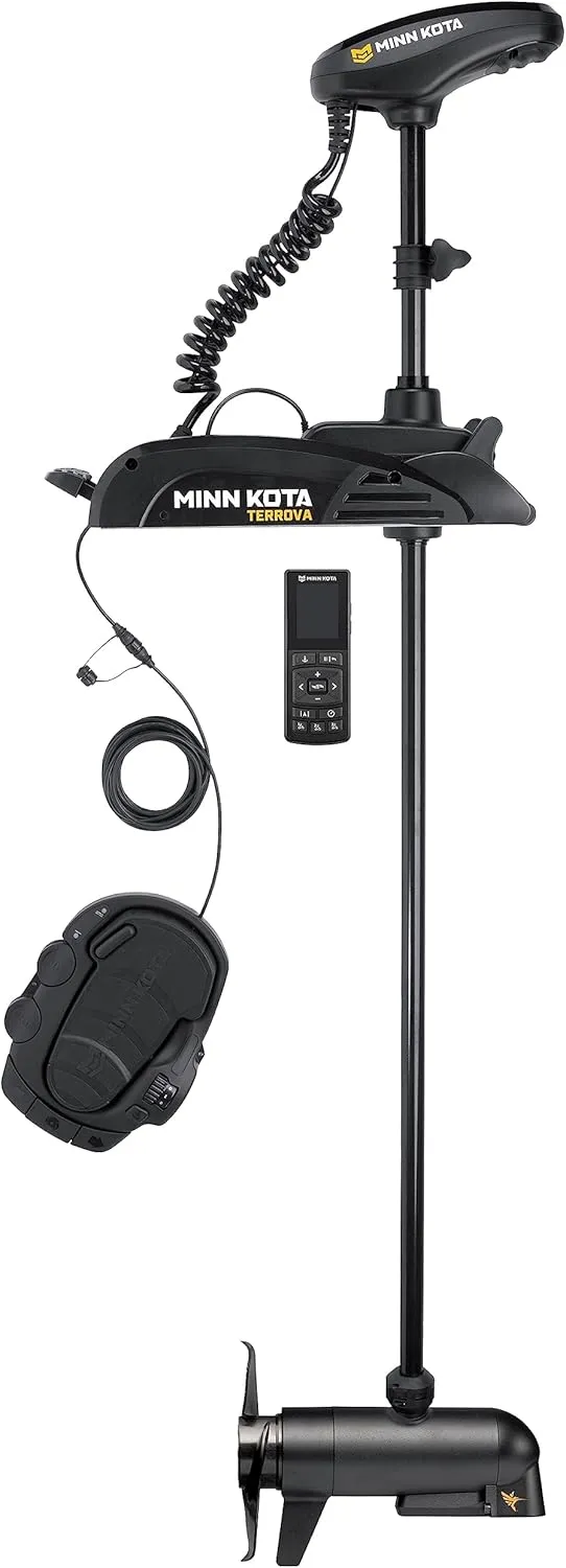 Minn Kota Terrova Bow-Mount Electric Trolling Motor with GPS, Spot-Lock, MEGA Down Imaging, 80 Lb. Thrust, 60 in. Shaft, Freshwater
