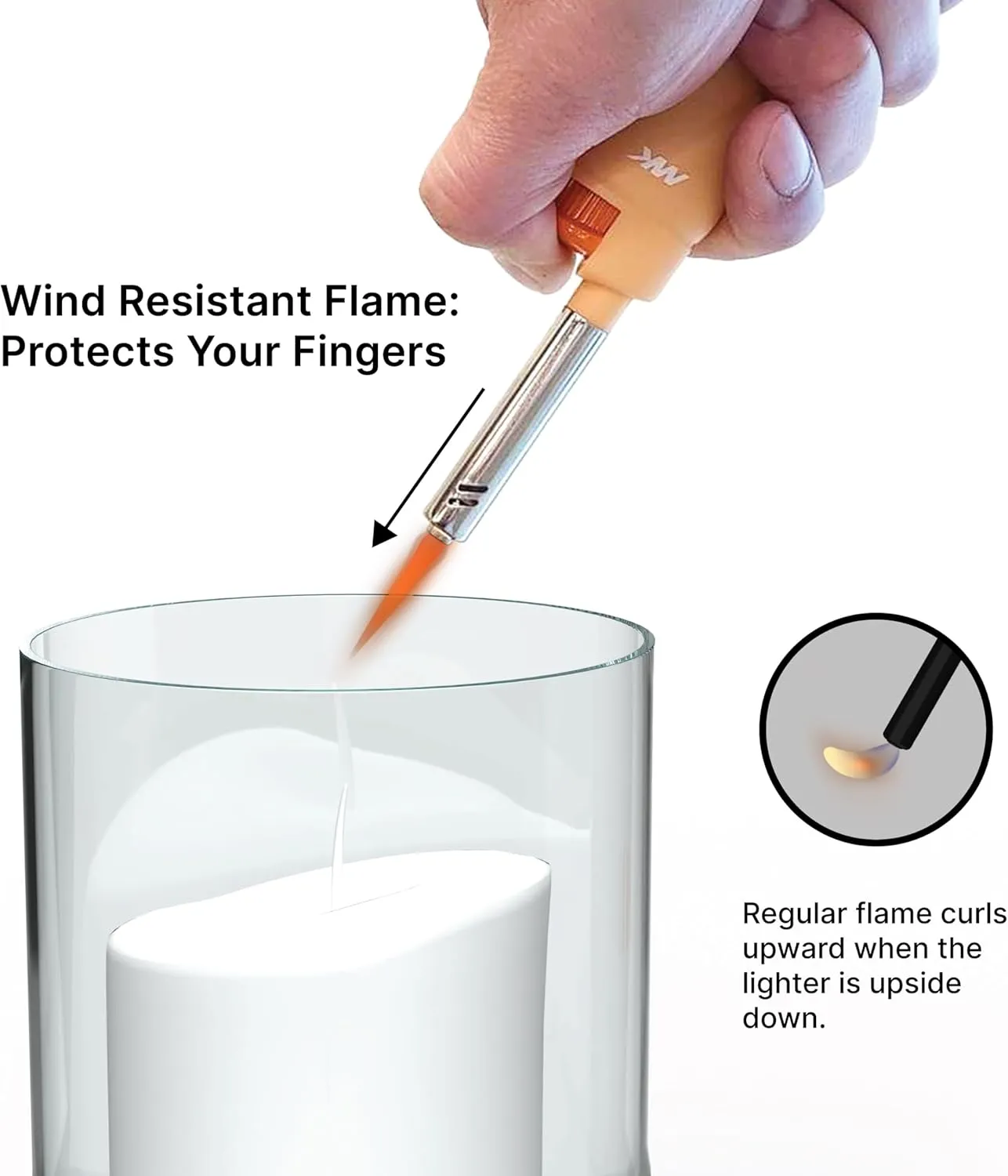 MK 10PCS Windproof Flame Lighters, Ideal for BBQ, Camping/Outdoor, Butane Refillable Multipurpose Lighters (3BL Pastel)