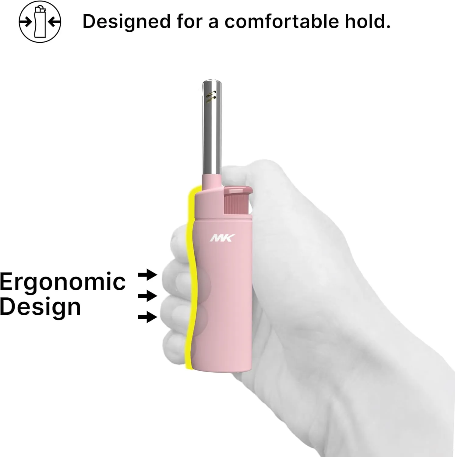 MK 10PCS Windproof Flame Lighters, Ideal for BBQ, Camping/Outdoor, Butane Refillable Multipurpose Lighters (3BL Pastel)