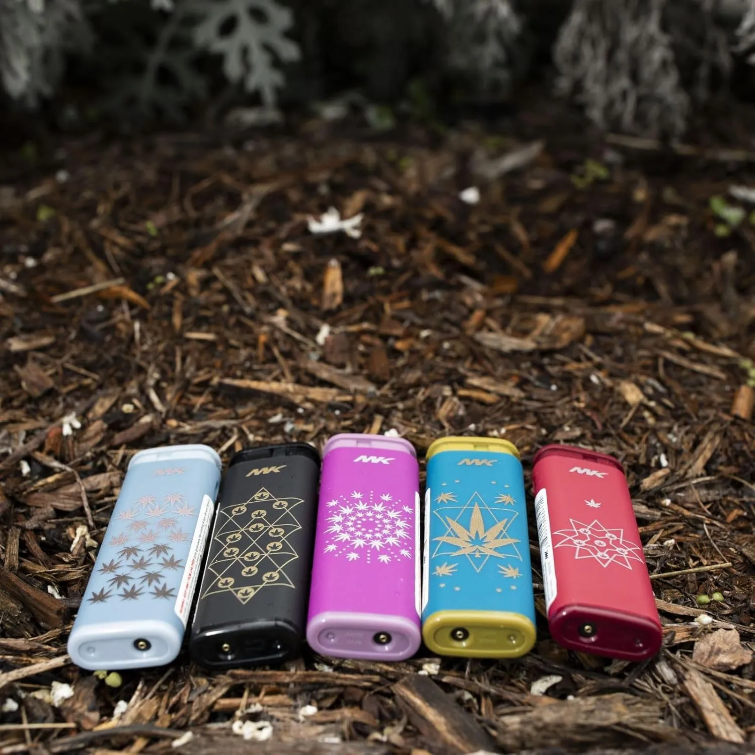 MK Wind Proof Jet Flame Lighters, 5PCS Striking Design, Ideal as Lighters for Candle, Camping, Outdoor use, Butane Refillable Lighter (Jane-5PC)
