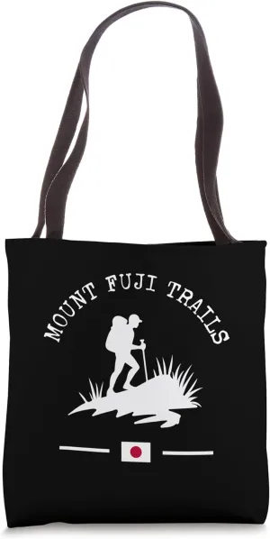 Mount Fuji Trails Hiker Japanese Volcano Trekking Japan Tote Bag