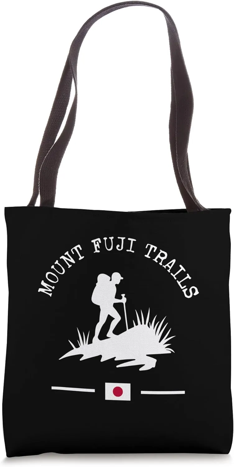 Mount Fuji Trails Hiker Japanese Volcano Trekking Japan Tote Bag