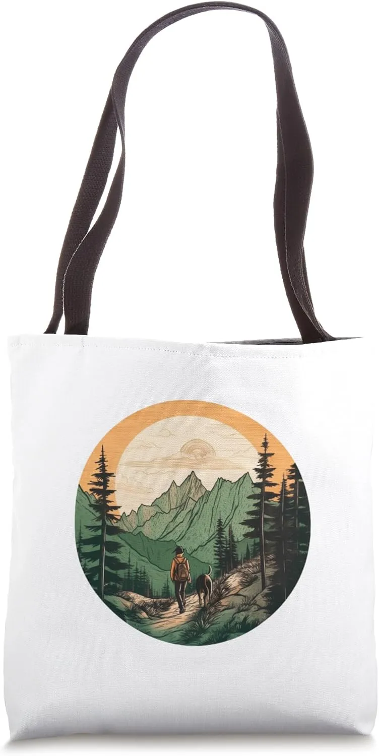 Mountain Hiking, Nature Lover, Outdoor Explorer, Wilderness Tote Bag