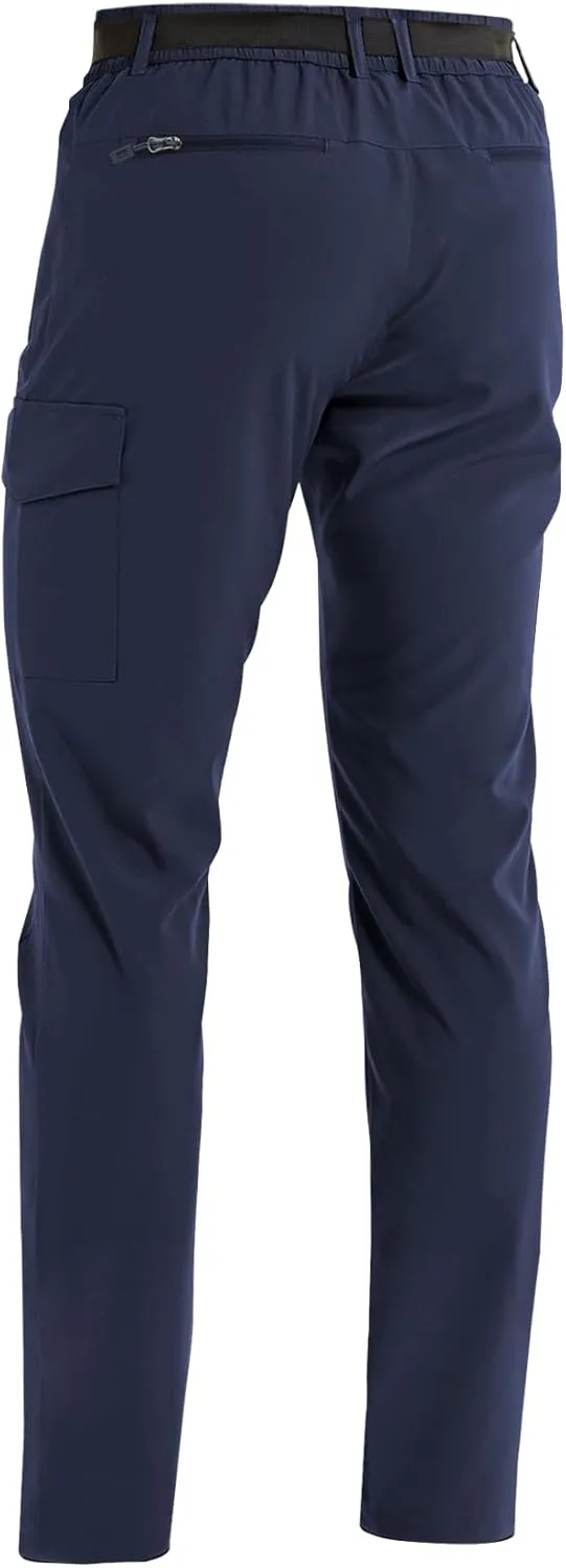 MOURCE Hiking Pants Men Lightweight Quick Dry - Water Resistant Stretch Cargo Travel Pants for Men with 6 Pockets