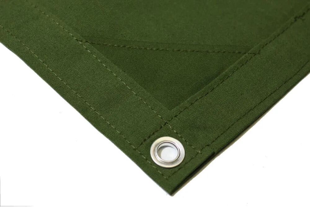 Mytee Products 10' x 12' Green Canvas Tarp 12oz Heavy Duty Water Resistant