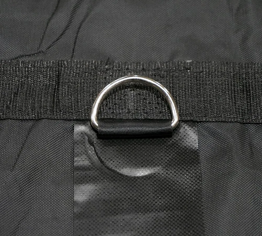 Mytee Products 2 Pack Airbag/Parachute Fabric Heavy Duty 14oz Lumber Tarp 24x20 (8' Drop with 8' x 8' Flap) - Black