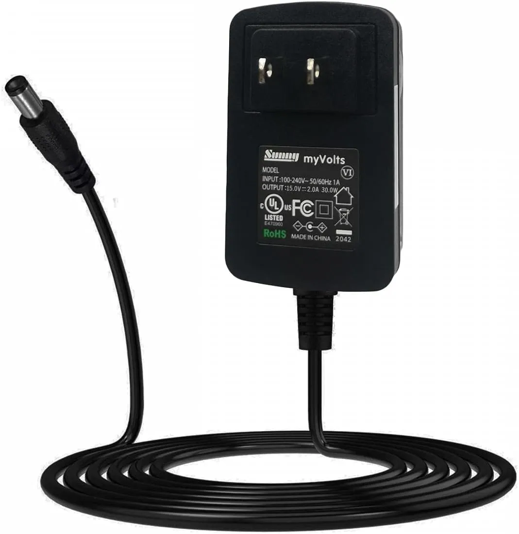 MyVolts 15V Power Supply Adaptor Compatible with Vax Gator H90-GA-B Handheld vac - US Plug
