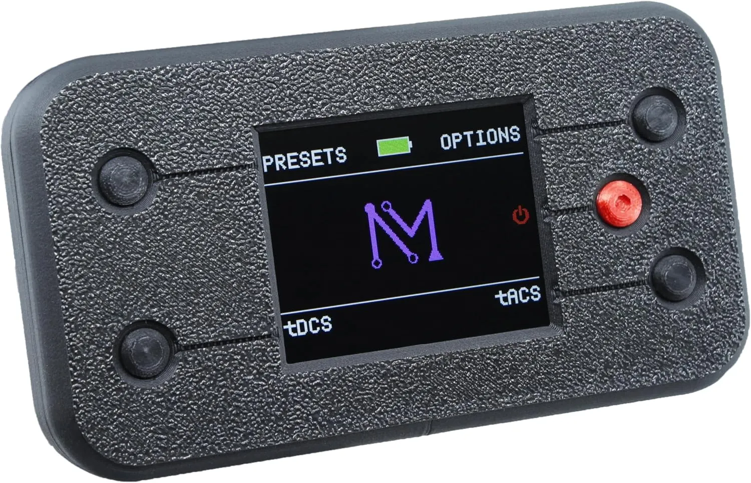 NeuroMyst Pro tDCS Device Kit - Dual DC   AC Modes, Broad Dose (4 mA), Rechargeable, Bonus Case
