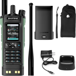 New BAOFENG DM32 Walkie Talkie DMR GPS 10W Programming Multi Band Wireless Copy Frequency Type-C UV32 Ham 2 Way Ra