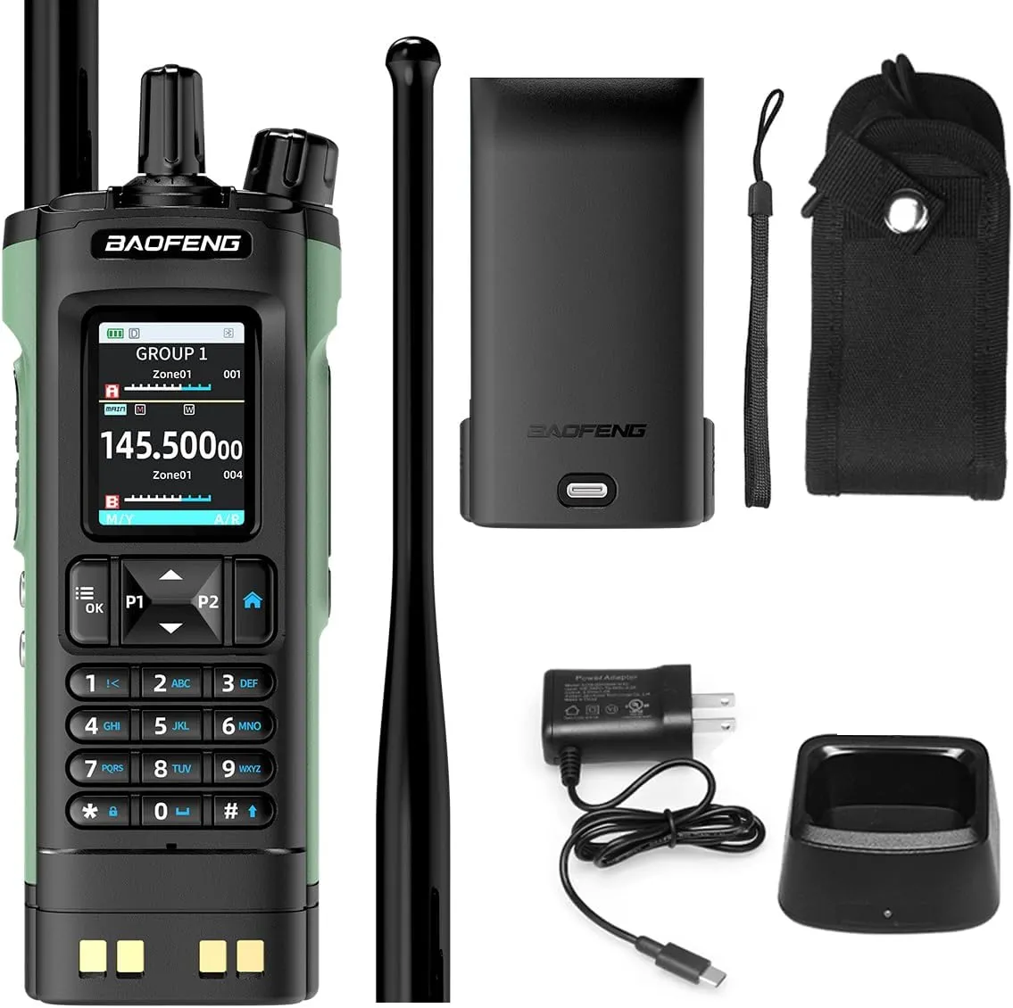 New BAOFENG DM32 Walkie Talkie DMR GPS 10W Programming Multi Band Wireless Copy Frequency Type-C UV32 Ham 2 Way Ra