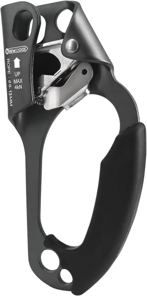 NewDoar UIAA & CE Certified Hand Ascender Rock Climbing Tree Arborist Rappelling Gear Equipment Rope Clamp for 8~13MM Rope