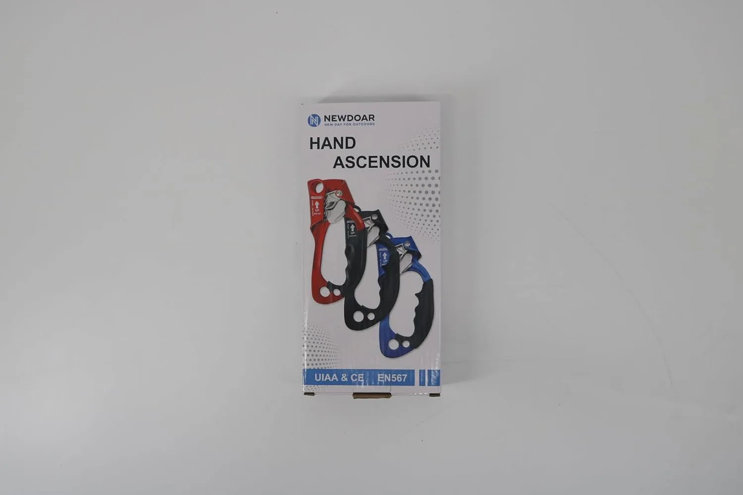 NewDoar UIAA & CE Certified Hand Ascender Rock Climbing Tree Arborist Rappelling Gear Equipment Rope Clamp for 8~13MM Rope