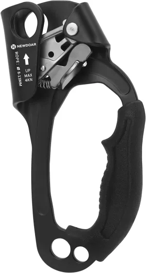 NewDoar UIAA & CE Certified Hand Ascender Rock Climbing Tree Arborist Rappelling Gear Equipment Rope Clamp for 8~13MM Rope