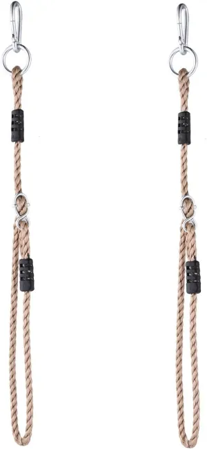 NOSTAFY 2PC Heavy Duty Length Adjustable Nylon Rope Express Setup Hanging Tree Straps (250 Lbs Limited/Each) for Outdoor Swings Hammock Playground Set Accessories - 53 inch