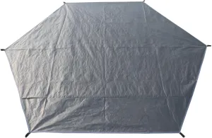 Octagonal Tent Footprint, 129.9 X 129.9 Waterproof Pe Ground Mat, Camping Tarp with Tie Strings for Easy Installation