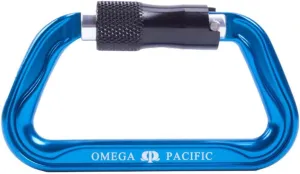 Omega Pacific Standard D Aluminum Keylock Quik-Lok Carabiner - Certification: NFPA 2500 (1983), 2022 ED Technical Use