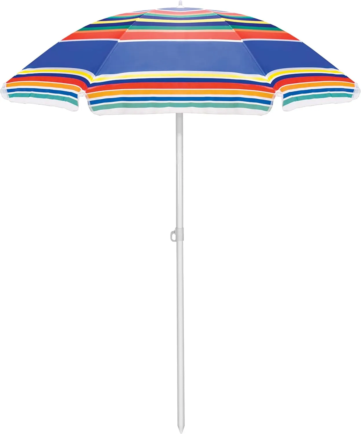 ONIVA - a Picnic Time brand 5 Ft. Portable Beach Umbrella, Lightweight Sun Shade Umbrella with Adjustable Tilt and UV Sun Protection