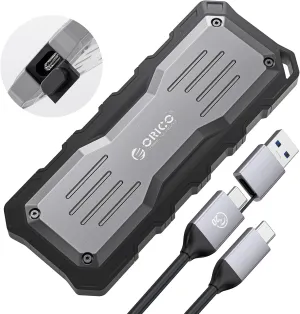 ORICO 2TB External SSD Up to 2000MB/s, Interface Extra Protection, Waterproof and Dust-Proof, Rugged and Reliable Outdoor Portable Solid State Drives for Action Camera, Smartphone, Laptop - O20