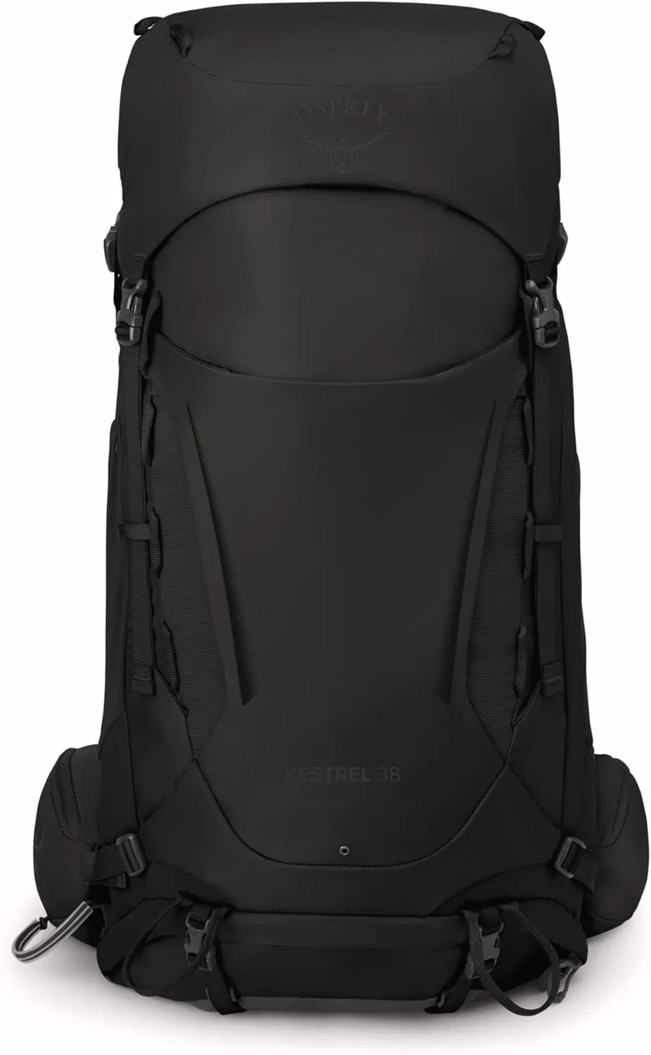 Osprey Kestrel 38L Men's Backpacking Backpack, Black, S/M