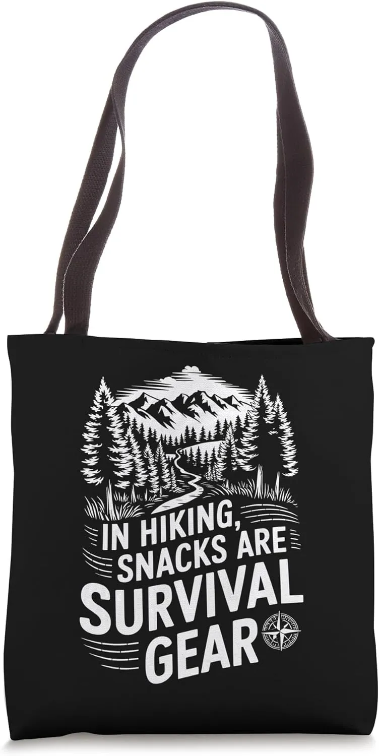 Outdoor Trekking Hike Lover, Trekking Hiking Mountain Hiker Tote Bag