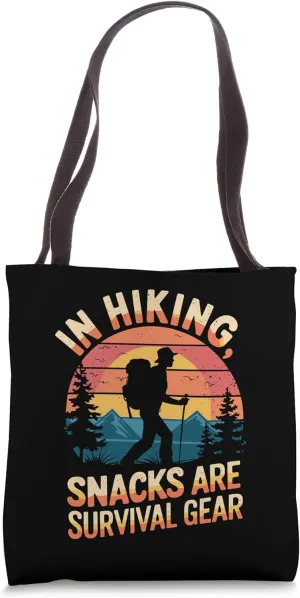 Outdoor Trekking Hike Lover, Trekking Mountain Hiker Hiking Tote Bag