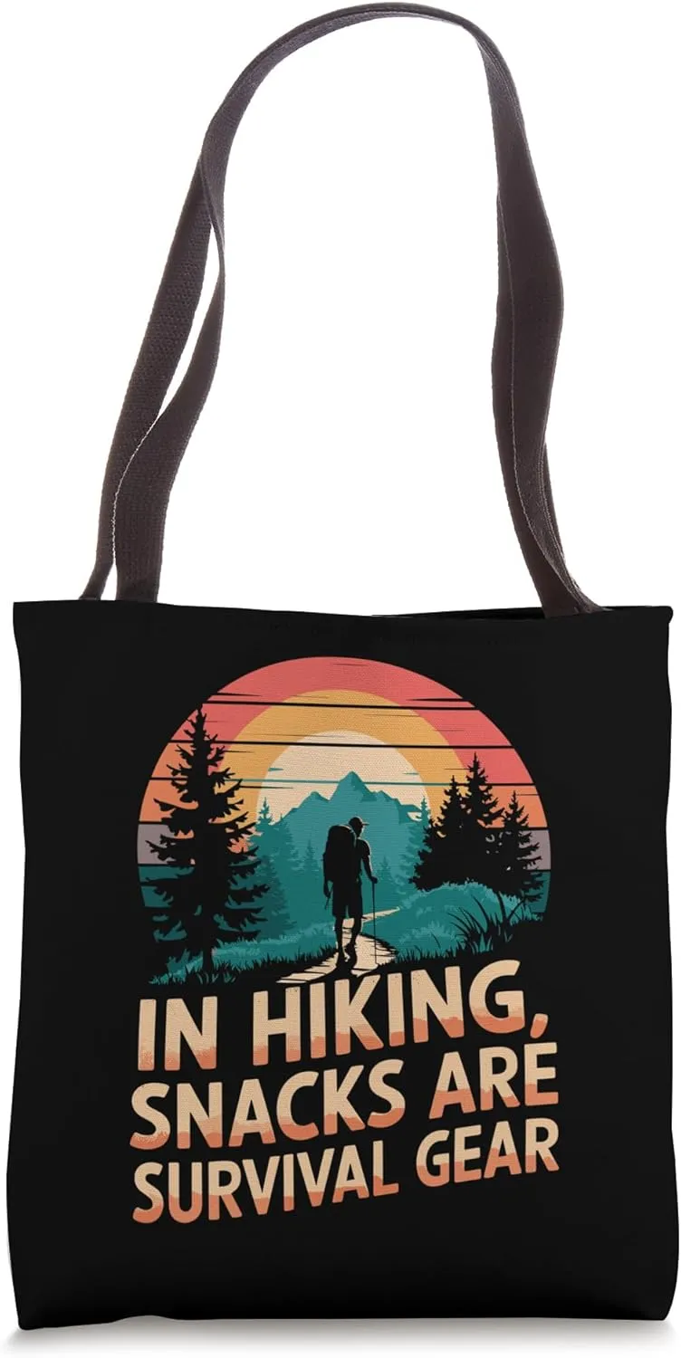 Outdoor Trekking Hike Lover, Trekking Mountain Hiking Hiker Tote Bag