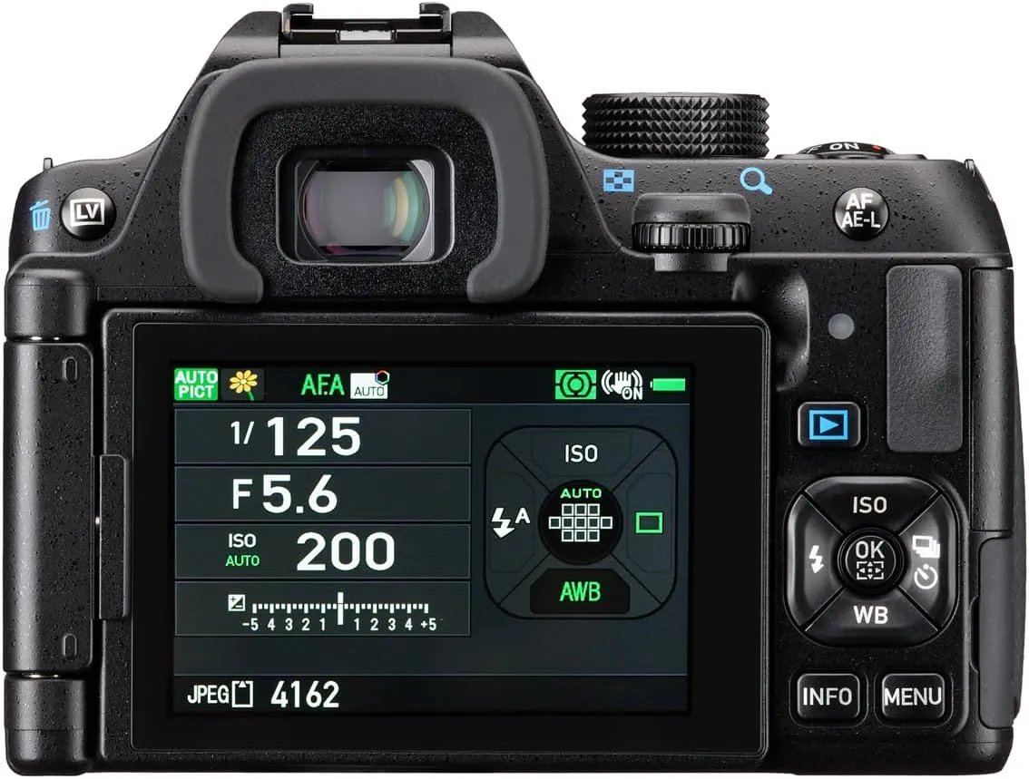 PENTAX KF APS-C Digital SLR Camera Body kit with Dustproof, Weather-Resistant and Vari-Angle LCD Monitor, Black