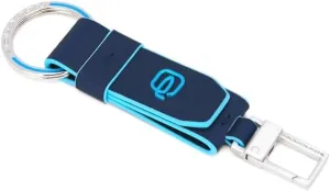 Piquadro Blue Square Keyring with Carabiner PC3751B2 Blue2, blue