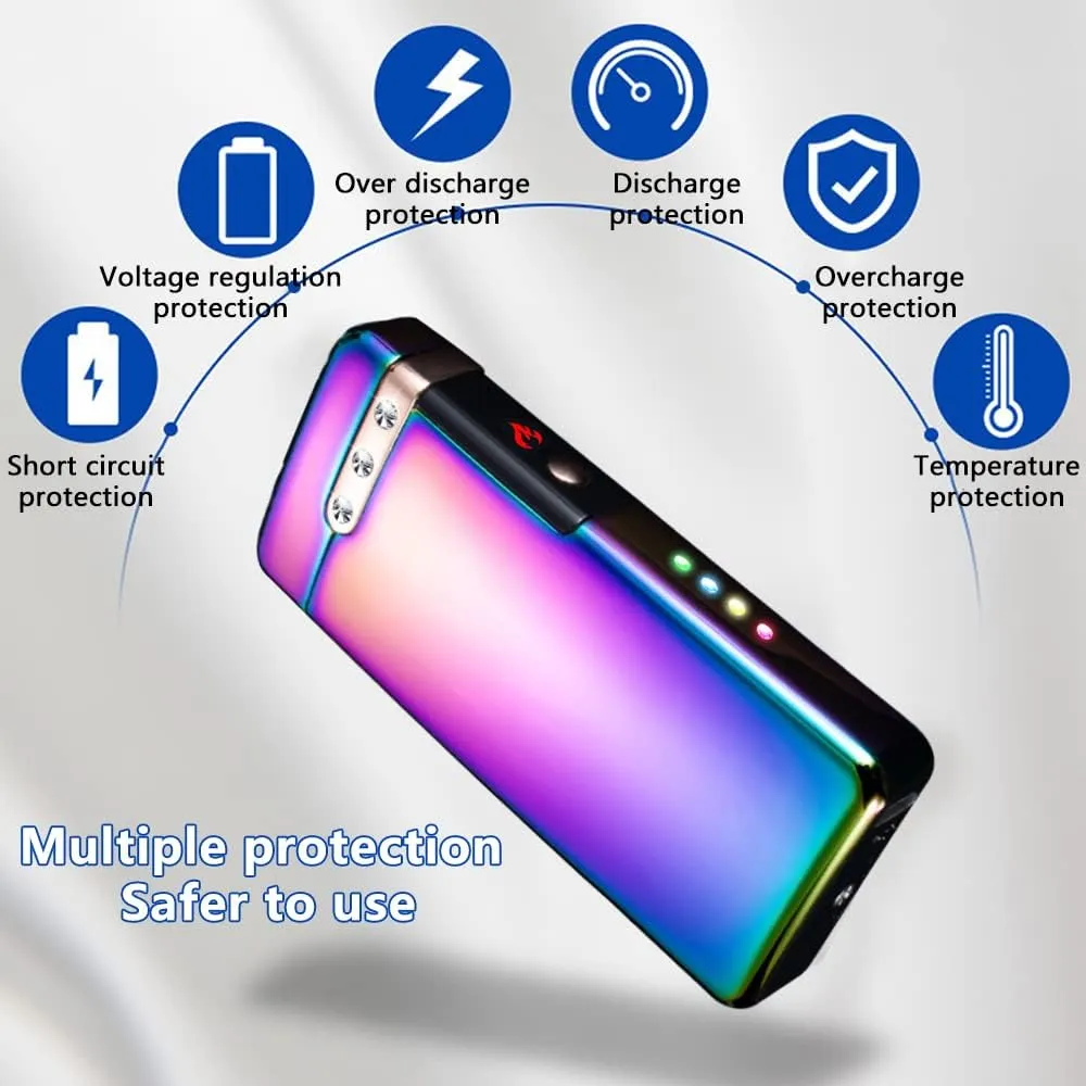 Plasma Lighters Flame RSBYE USB Rechargeable Lighter Electric Butane Free Windproof Lighter Great for Candles, Outdoor Camping, Fireworks Gifts for Men and Women (Ice Magic)