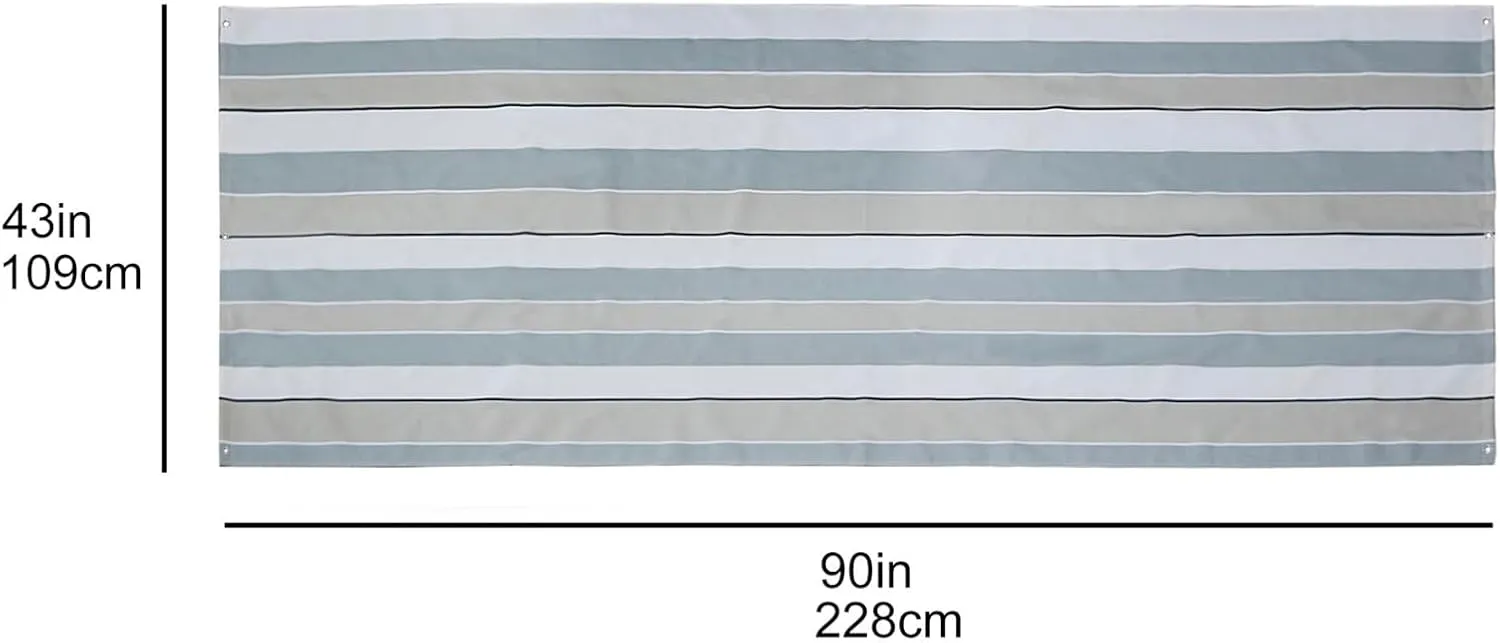 Playground Replacement Canopy, 43" x 90" Outdoor Swingset Shade Kids Playground Roof Canopy Waterproof Cover Replacement Tarp Sunshade (Stripe)