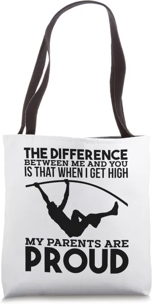 Pole Vaulting Designs Tote Bag