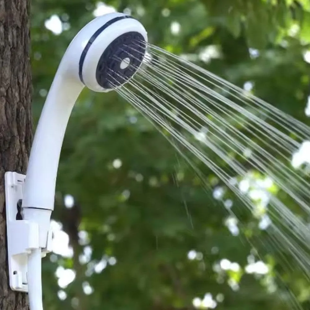 Portable Camping Shower Outdoor Camp Shower Pump,Upgrade Rechargeable Electric Shower Pump,Waterproof Handheld Electric Shower Head Outdoor Shower for Camping,Hiking,Travel,RV,Pet Bath, Car Washing