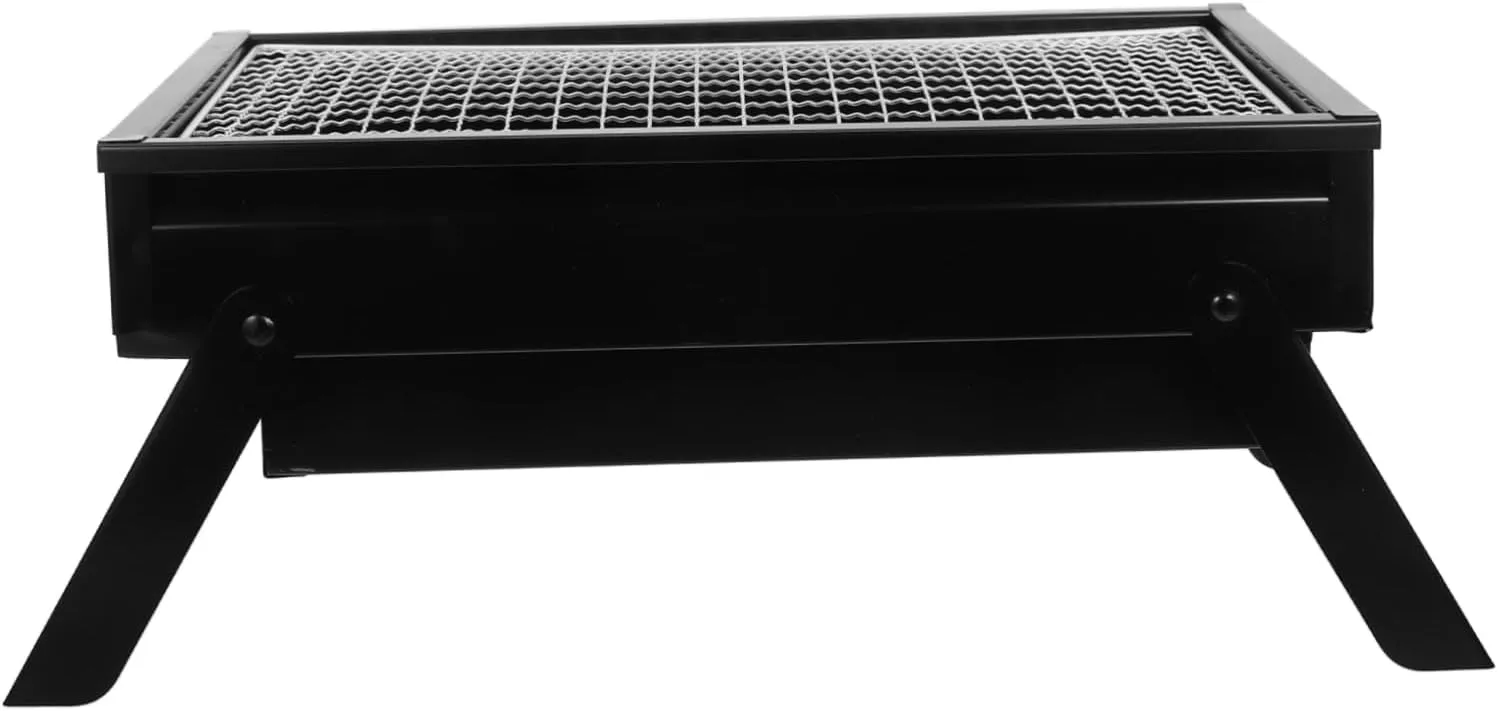Portable Folding Charcoal Grill for Outdoor Cooking Compact Design for Camping and Travel Lightweight Stainless Steel Bbq Grill with Pullout Charcoal Box for Backyard