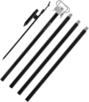 Portable Lamp Holder Stand for Camping Lightweight Sturdy Tent Hanging Rack Easy to Assemble Multi-Purpose Outdoor Light Pole for Outdoor Activities and Events