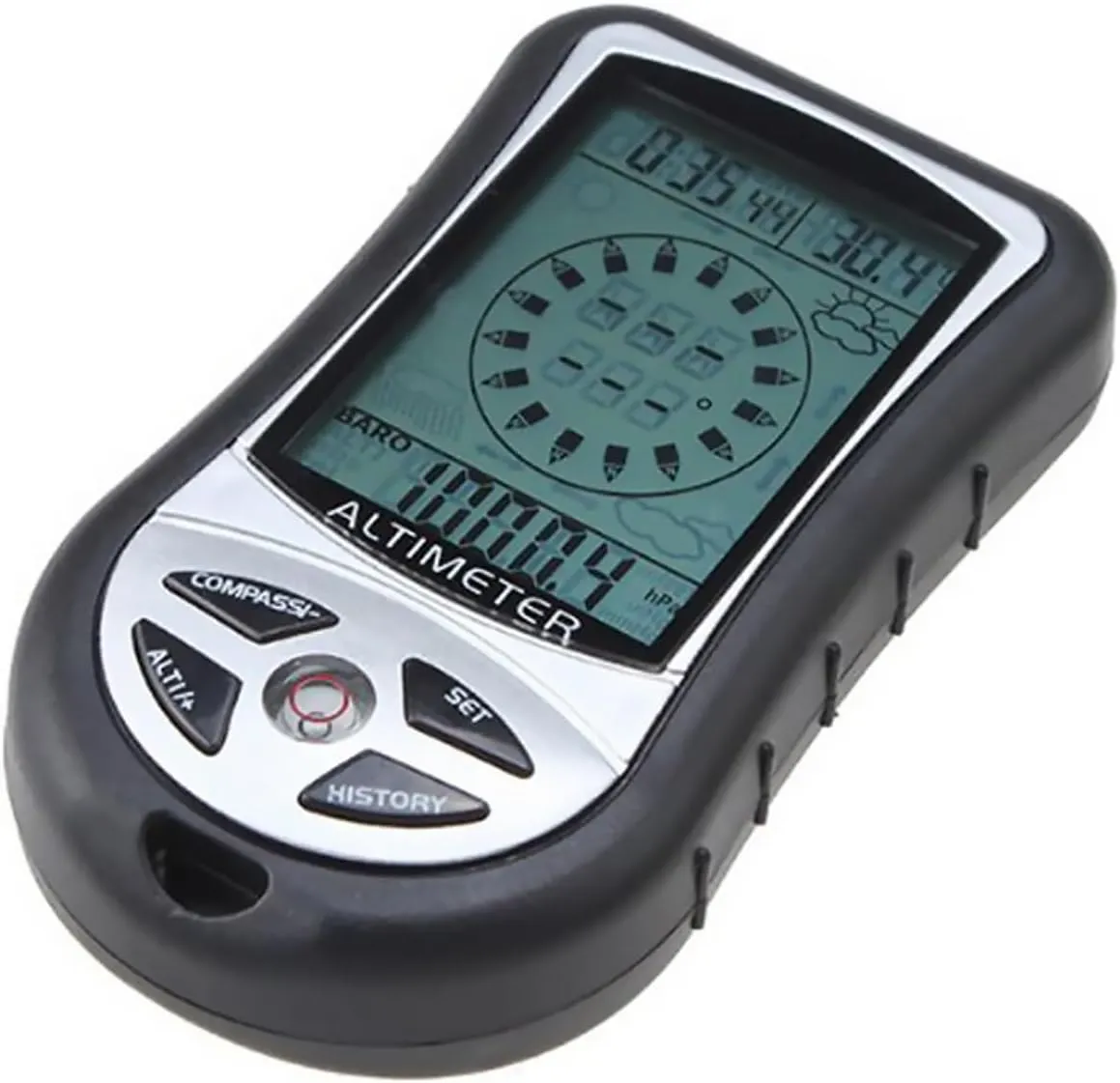 Portable Multifunction Altimeter Digital Compass Clock Barometer Thermometer for Outdoor Fans Mountaineering iking Camping