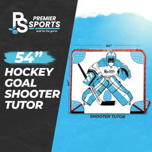 Premier Sports – Hockey Goal Shooter Tutor – Fits Inside 54“ Hockey Net – Street & Roller Hockey Nylon Shooting Tarp – Hockey Shooting Accuracy Training Equipment