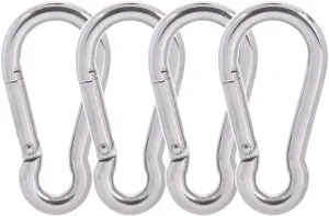 PROND Carabiner Clip, Heavy Duty Carabiner Clips, 316 Stainless Steel Carabiner Hooks, Multi-Purpose Spring Snap Hook