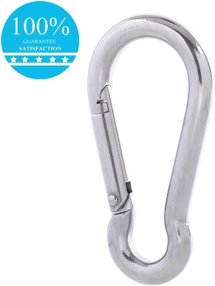 PROND Carabiner Clip, Heavy Duty Carabiner Clips, 316 Stainless Steel Carabiner Hooks, Multi-Purpose Spring Snap Hook